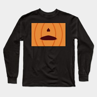 Gasp Pumpkin unlit Face Long Sleeve T-Shirt